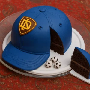 3D Cap Celebration Cake in Fondant3