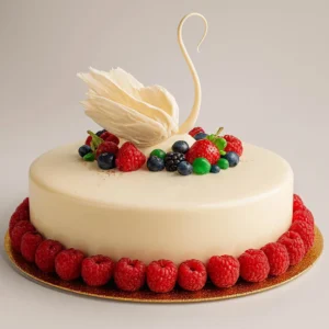 White Swan Cake